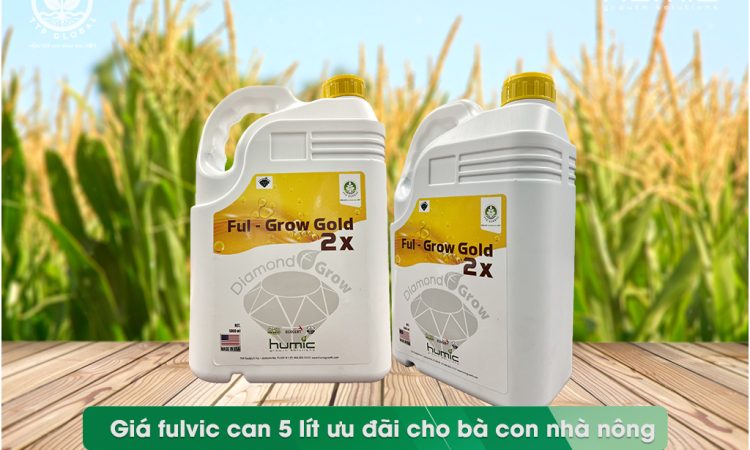 Giá fulvic can 5 lít ưu đãi cho bà con nhà nông