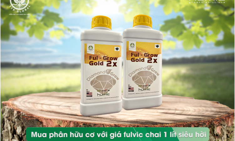 Mua phân hữu cơ với giá fulvic chai 1 lít siêu hấp dẫn